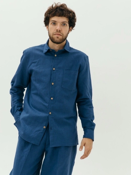 Рубашка Mont Blanc limited blue