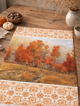 Полотенце льняное Осенний день