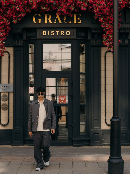 Брюки Wide graphite