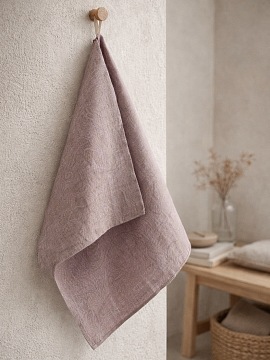 Полотенце льняное Сиреневый луг