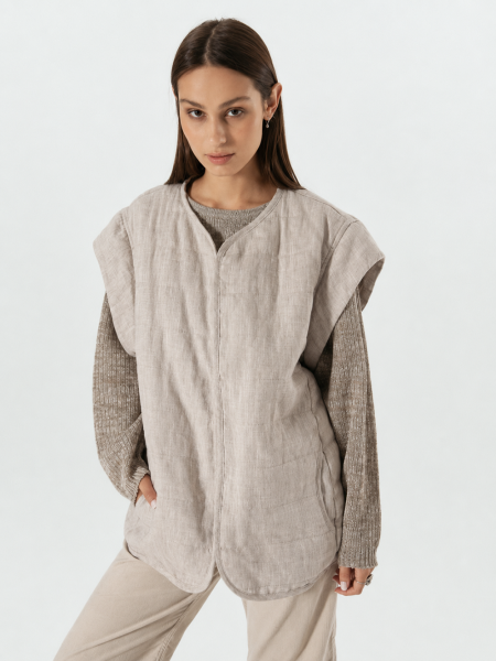 Куртка-жилет Boho natural