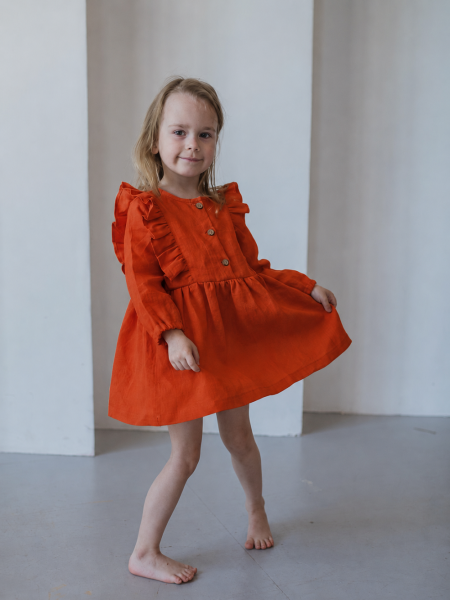 Платье детское Angel limited terracotta