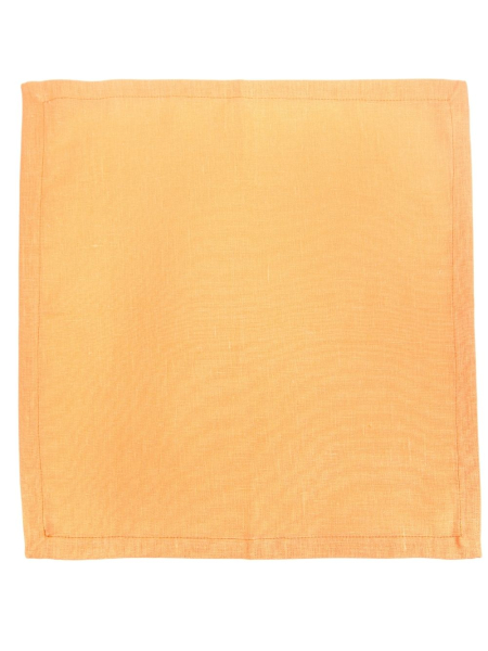 Салфетка льняная цвет апельсин