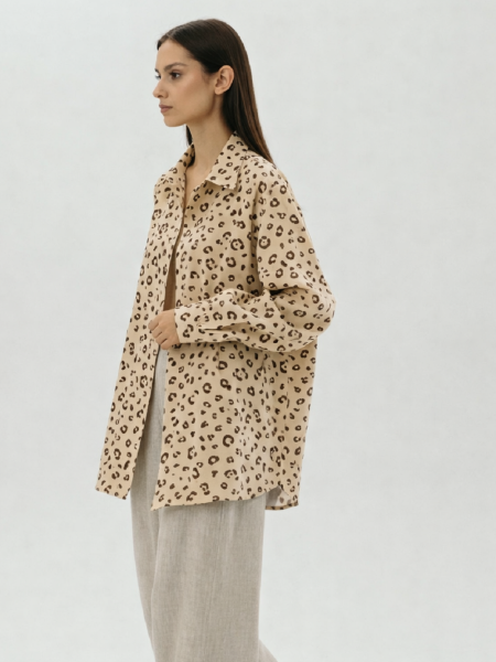 Рубашка flannel Liberty limited milk specks