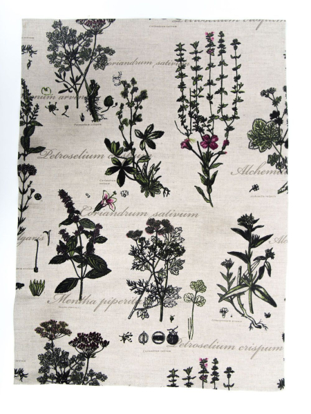 Полотенце льняное Ботаника