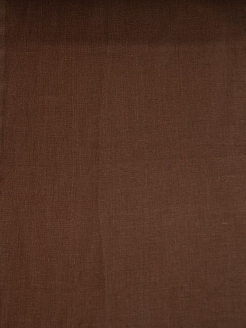 Льняная ткань Каштан арт.1158