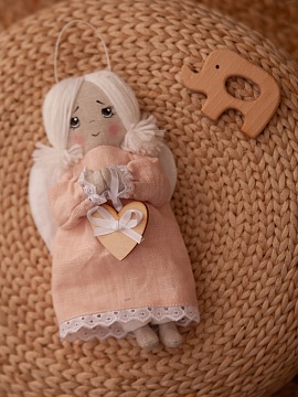 Льняной сувенир Ангел Оля