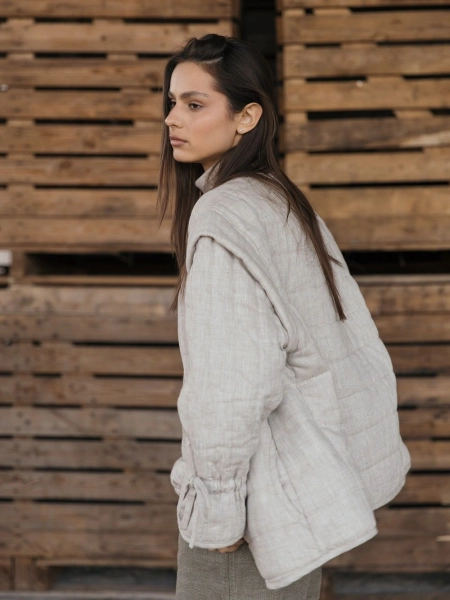 Куртка-жилет Boho natural