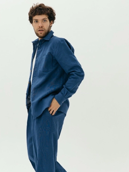 Рубашка Mont Blanc limited blue