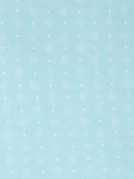 Ткань льняная Незабудки-1