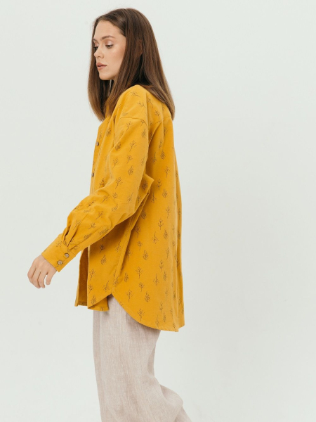 Рубашка flannel Liberty limited mustard trees