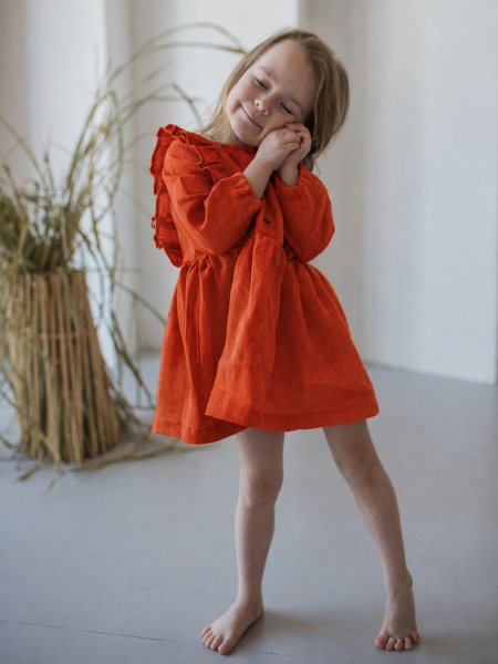 Платье детское Angel limited terracotta