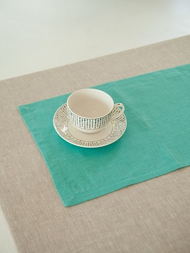 Плейсмат льняной цвет мята