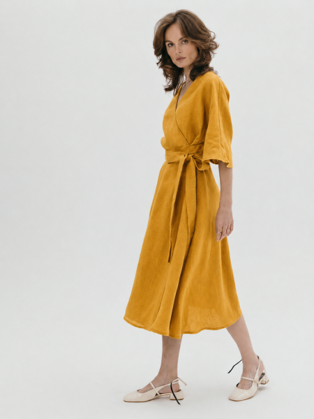 Платье Blossom limited mustard