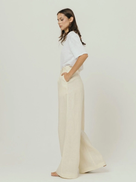 Брюки-палаццо Parisian limited ecru