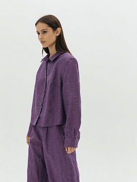 Рубашка Vivid limited eggplant melange