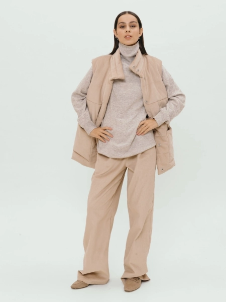 Брюки velvet Classy limited beige