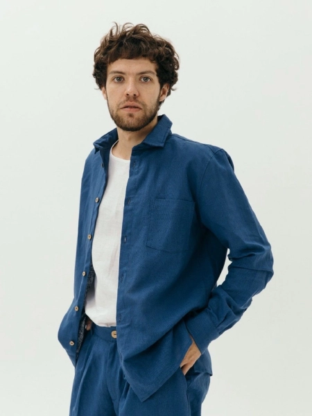 Рубашка Mont Blanc limited blue