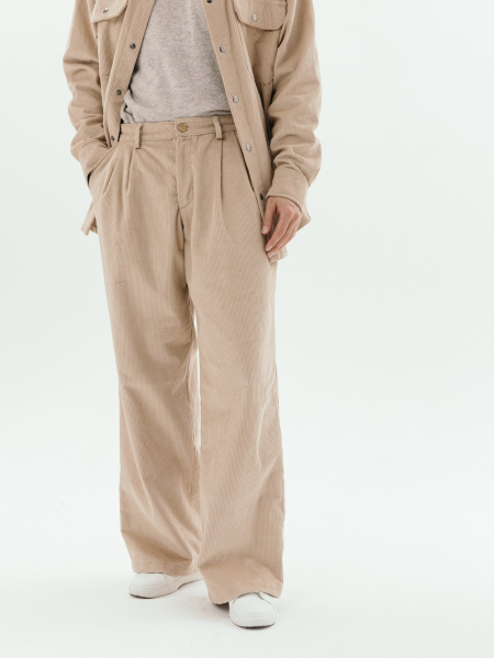 Брюки velvet Wide limited beige