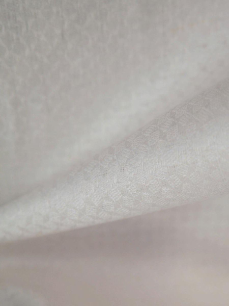 Льняная ткань Атлантида цвет белый арт.430-3